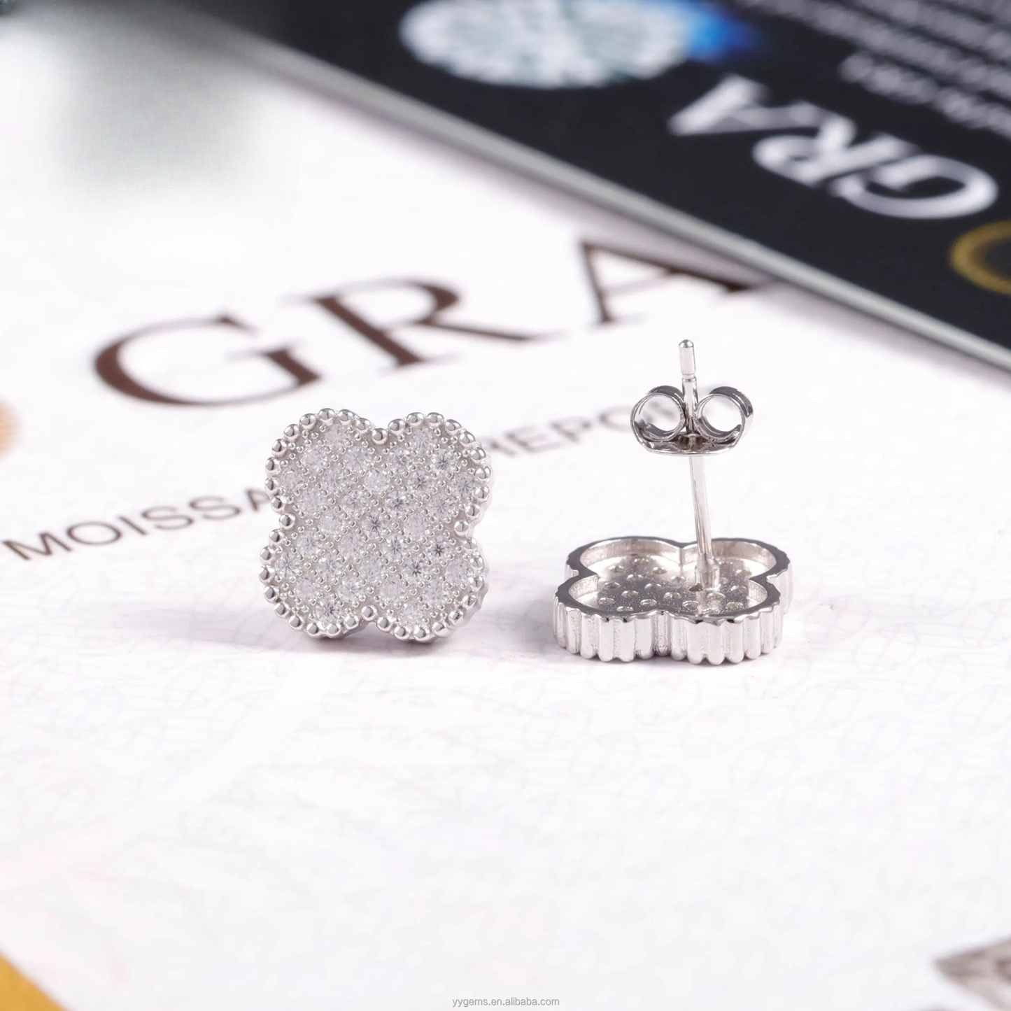 VVS1 Moissanite Van Cleef&Arpels Earring